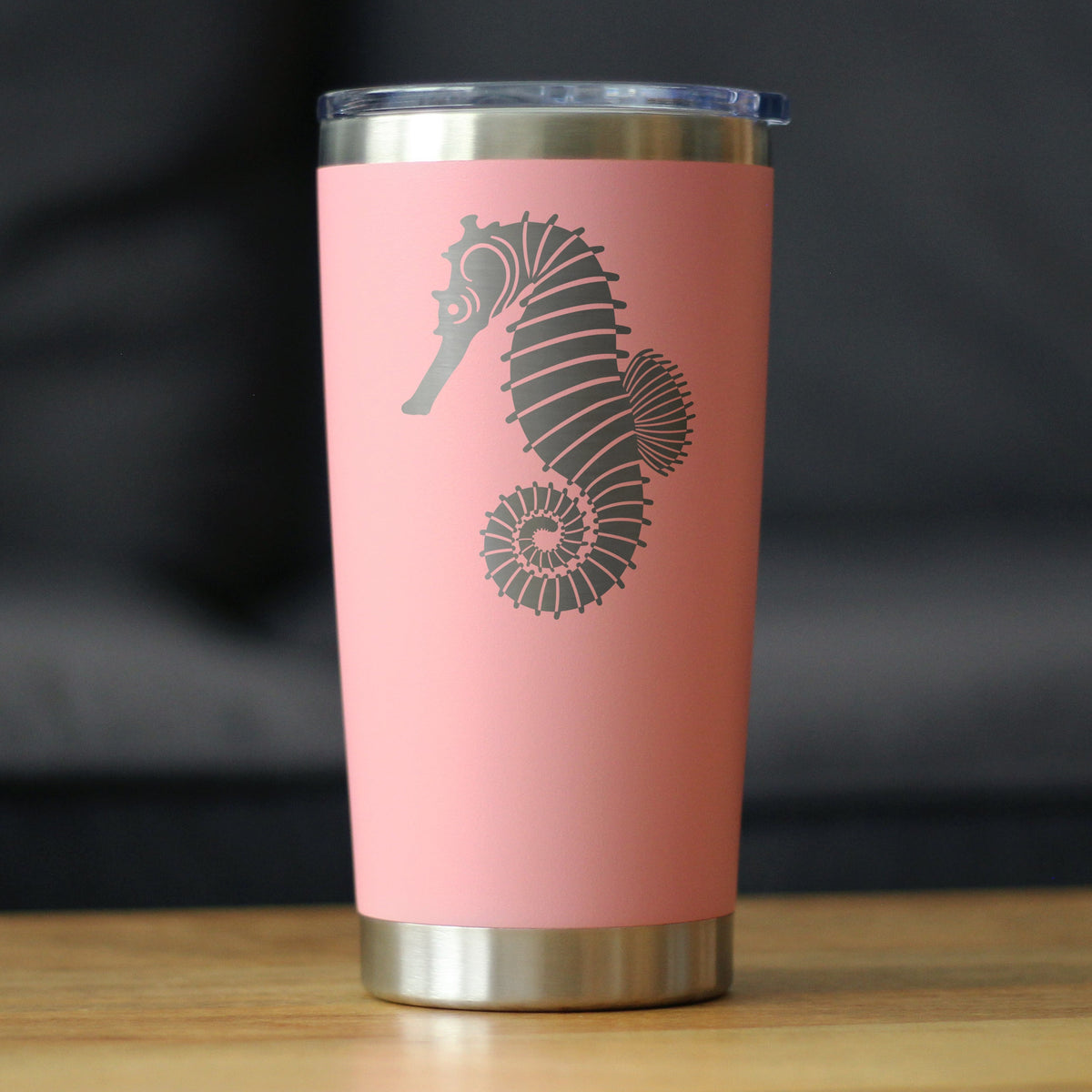 Seahorse - Cute Nautical Theme Gifts for Beach House - 20 oz Coffee Tumbler