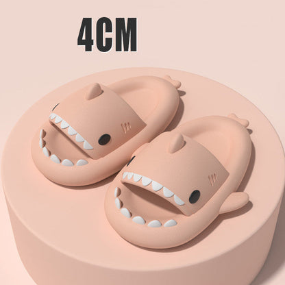 New Men and Women Summer Slippers Lovely Shark Shape Slides Outdoor Women Shoes Flip Flops Lightweight Open Toe Beach Pool Slides Sandals Shark Shower Slipper