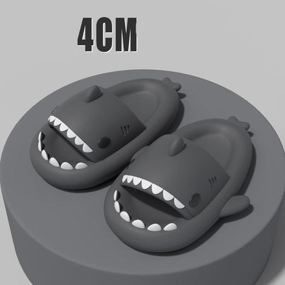 New Men and Women Summer Slippers Lovely Shark Shape Slides Outdoor Women Shoes Flip Flops Lightweight Open Toe Beach Pool Slides Sandals Shark Shower Slipper