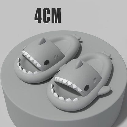 New Men and Women Summer Slippers Lovely Shark Shape Slides Outdoor Women Shoes Flip Flops Lightweight Open Toe Beach Pool Slides Sandals Shark Shower Slipper