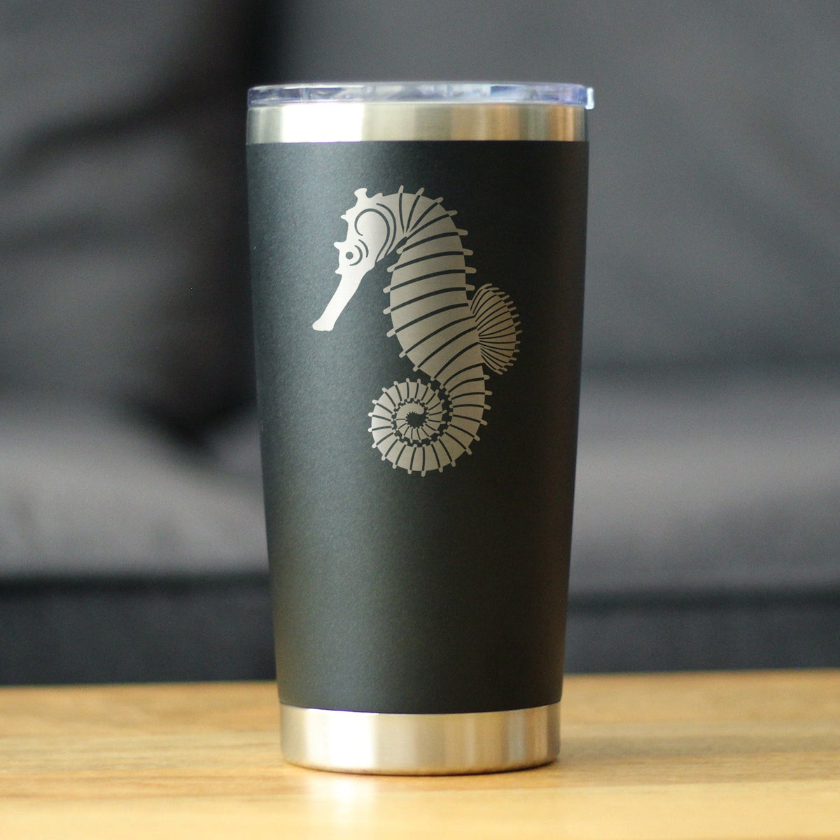 Seahorse - Cute Nautical Theme Gifts for Beach House - 20 oz Coffee Tumbler