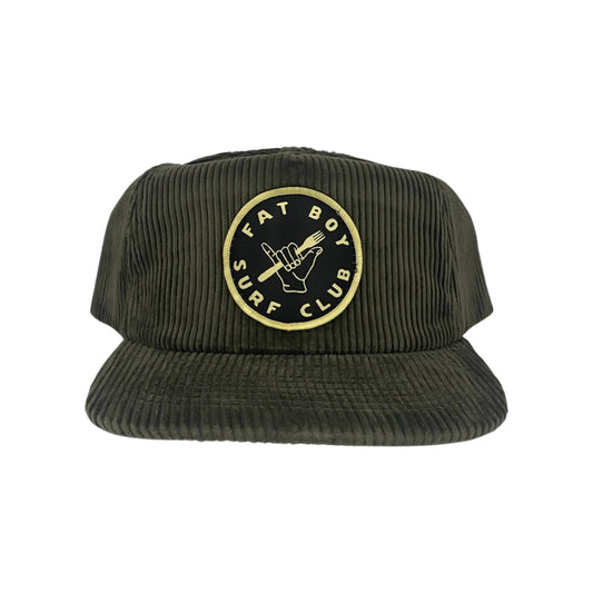 Shaka Fork Corduroy Surf Hat - Olive
